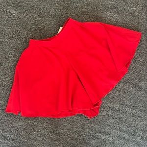 Super-Flared Riot Red Dance Skort S NWT